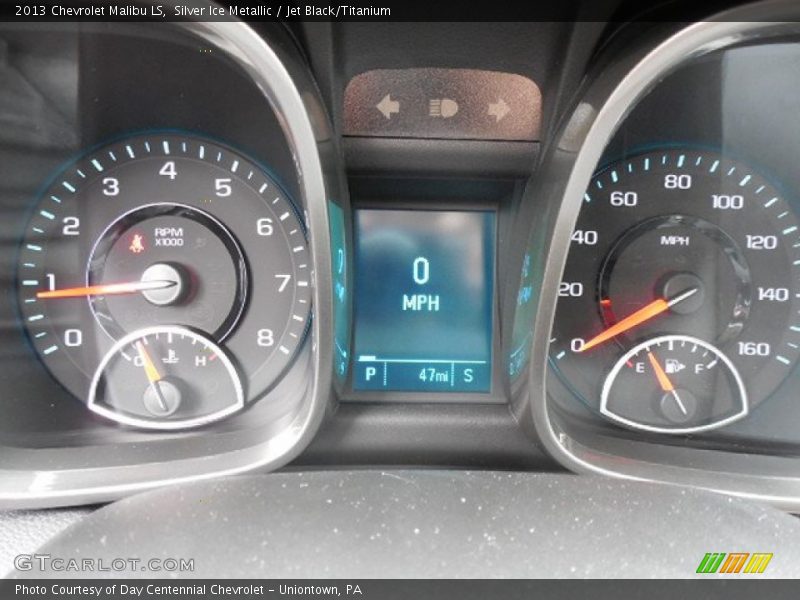 Silver Ice Metallic / Jet Black/Titanium 2013 Chevrolet Malibu LS