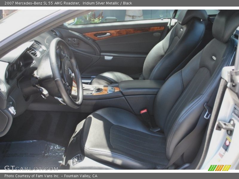 Iridium Silver Metallic / Black 2007 Mercedes-Benz SL 55 AMG Roadster