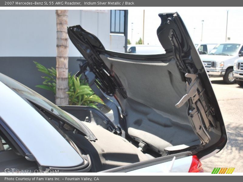 Iridium Silver Metallic / Black 2007 Mercedes-Benz SL 55 AMG Roadster