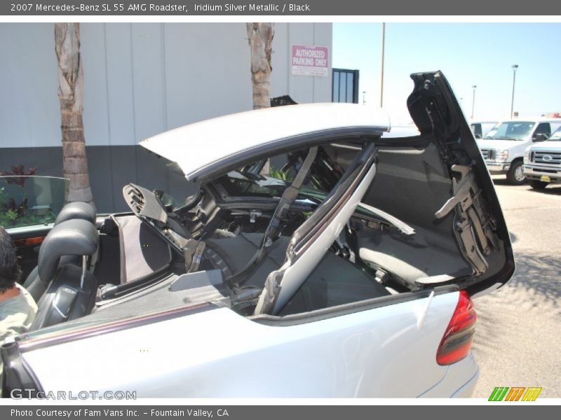 Iridium Silver Metallic / Black 2007 Mercedes-Benz SL 55 AMG Roadster