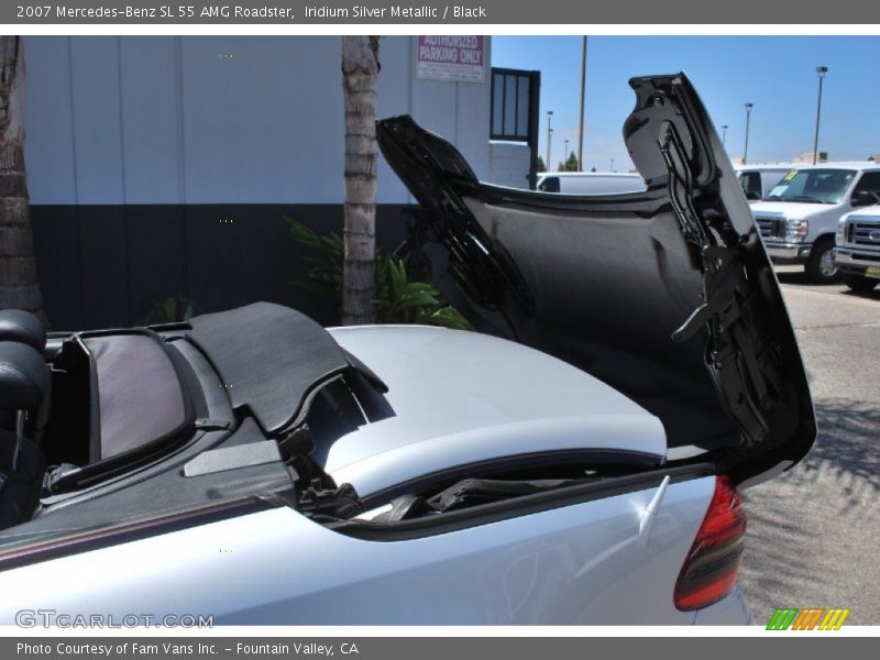 Iridium Silver Metallic / Black 2007 Mercedes-Benz SL 55 AMG Roadster