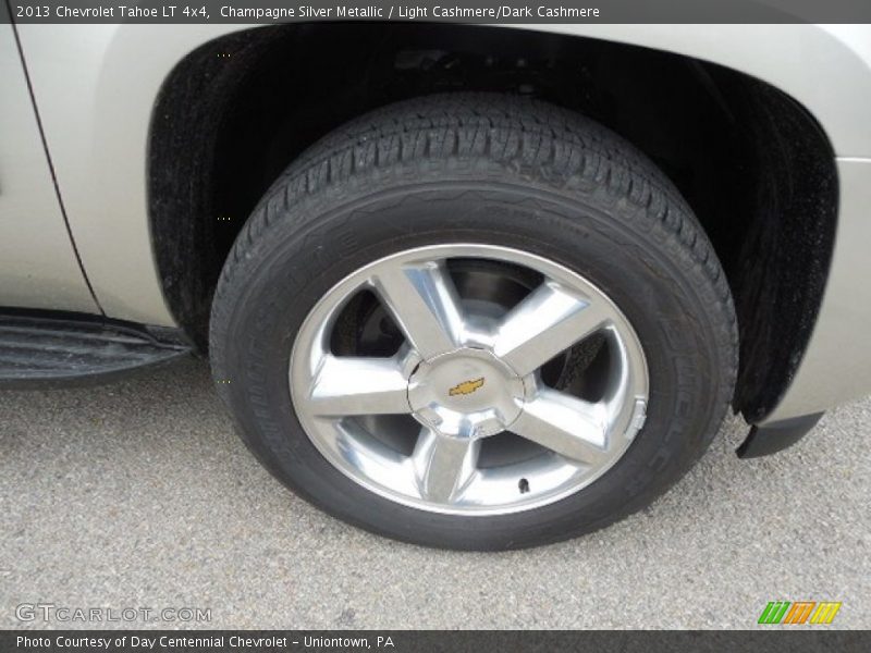 Champagne Silver Metallic / Light Cashmere/Dark Cashmere 2013 Chevrolet Tahoe LT 4x4