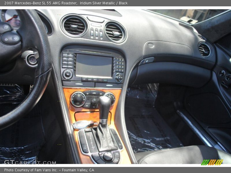 Iridium Silver Metallic / Black 2007 Mercedes-Benz SL 55 AMG Roadster