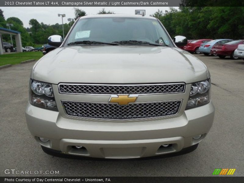 Champagne Silver Metallic / Light Cashmere/Dark Cashmere 2013 Chevrolet Tahoe LT 4x4