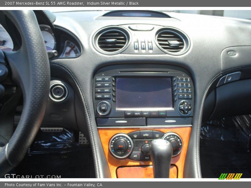 Iridium Silver Metallic / Black 2007 Mercedes-Benz SL 55 AMG Roadster