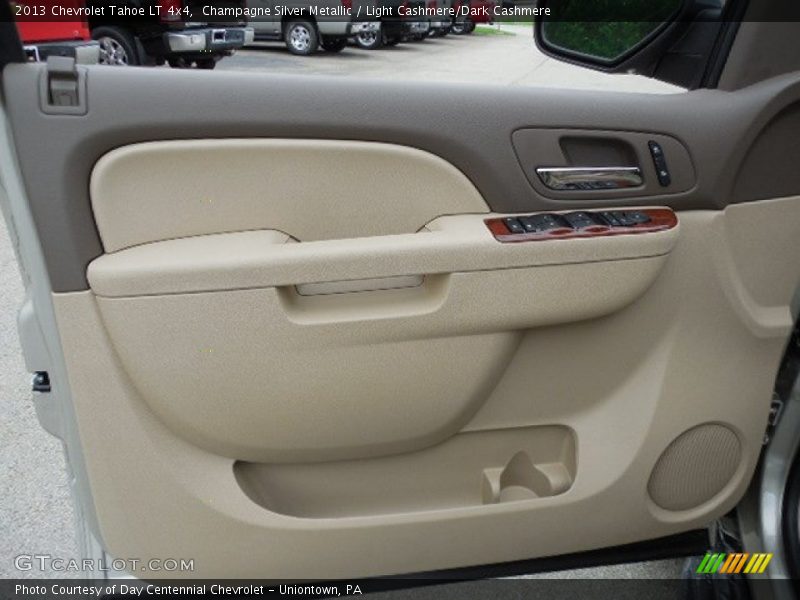 Champagne Silver Metallic / Light Cashmere/Dark Cashmere 2013 Chevrolet Tahoe LT 4x4