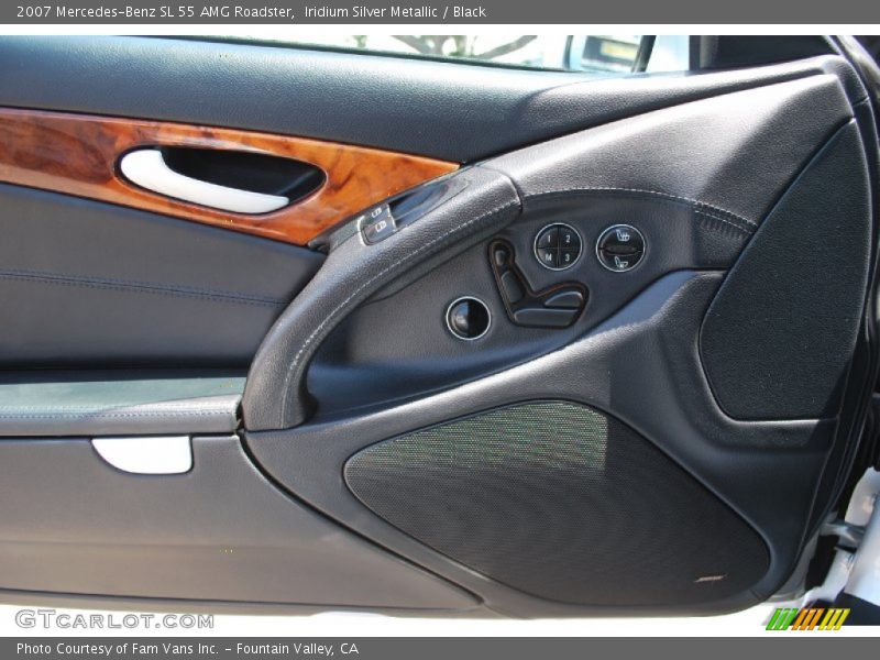 Iridium Silver Metallic / Black 2007 Mercedes-Benz SL 55 AMG Roadster