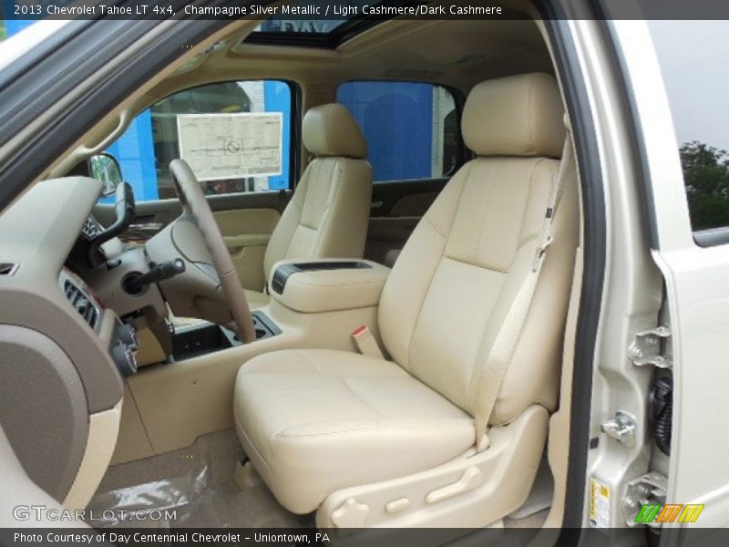 Champagne Silver Metallic / Light Cashmere/Dark Cashmere 2013 Chevrolet Tahoe LT 4x4