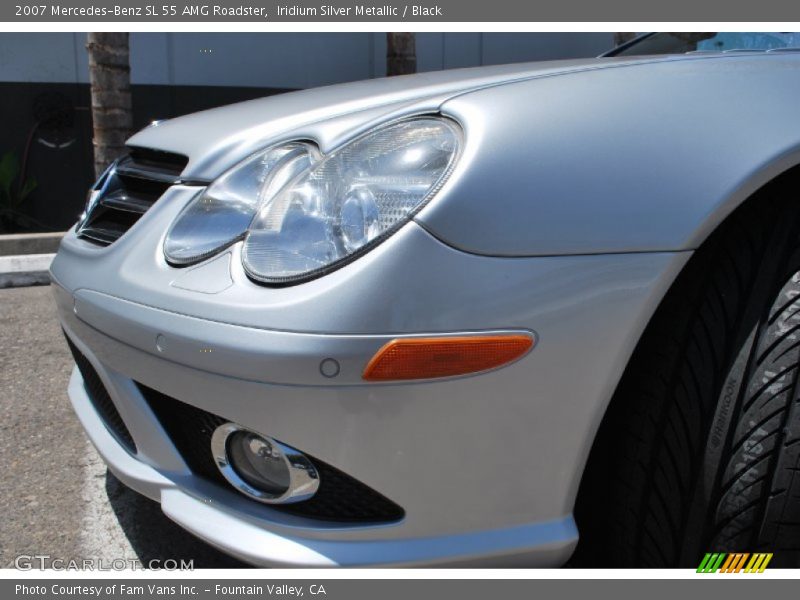 Iridium Silver Metallic / Black 2007 Mercedes-Benz SL 55 AMG Roadster