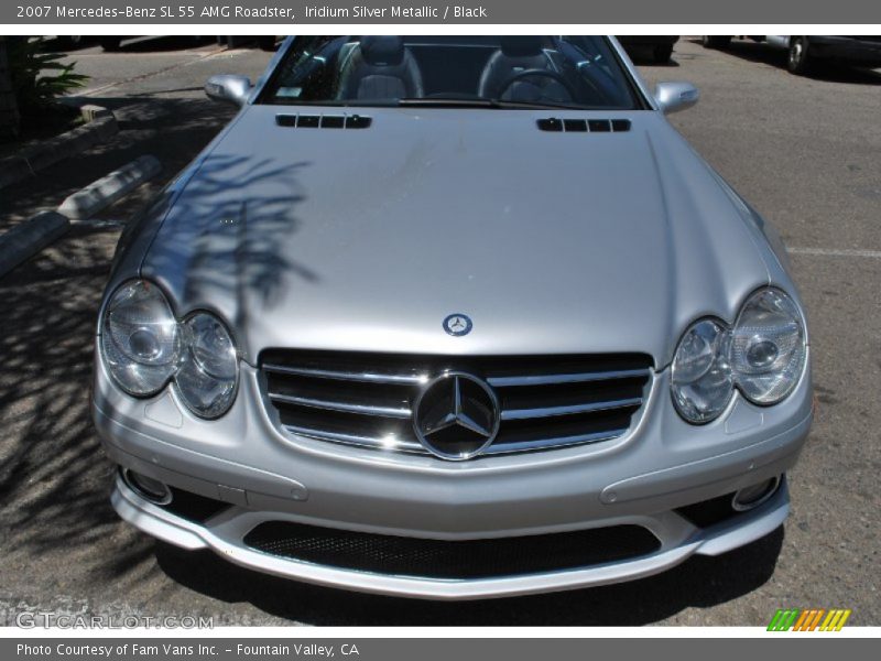 Iridium Silver Metallic / Black 2007 Mercedes-Benz SL 55 AMG Roadster