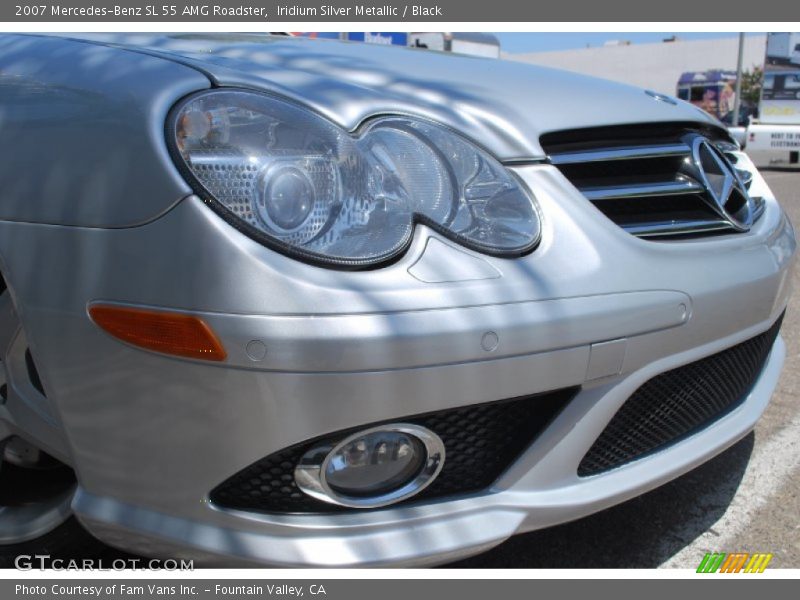 Iridium Silver Metallic / Black 2007 Mercedes-Benz SL 55 AMG Roadster