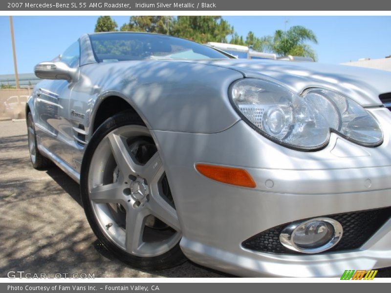Iridium Silver Metallic / Black 2007 Mercedes-Benz SL 55 AMG Roadster