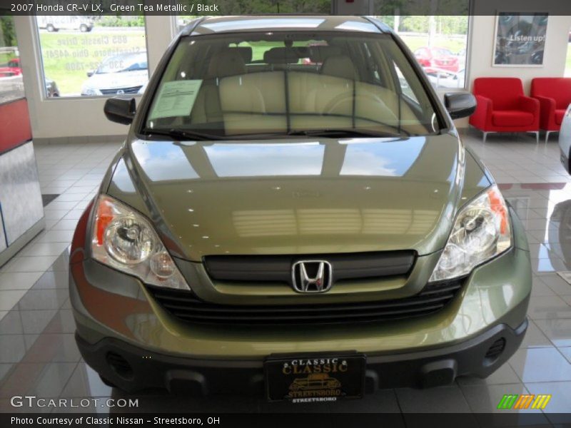 Green Tea Metallic / Black 2007 Honda CR-V LX