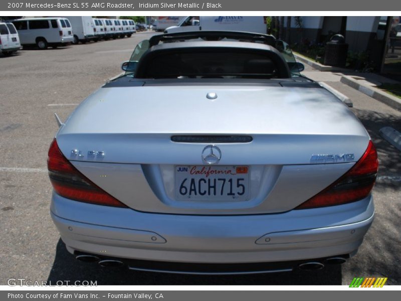 Iridium Silver Metallic / Black 2007 Mercedes-Benz SL 55 AMG Roadster