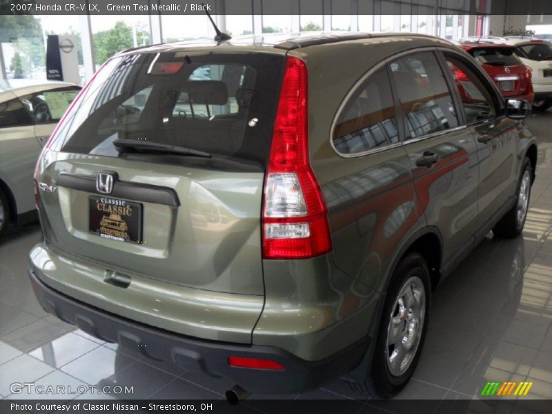 Green Tea Metallic / Black 2007 Honda CR-V LX