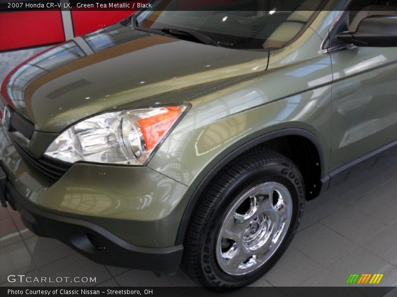 Green Tea Metallic / Black 2007 Honda CR-V LX