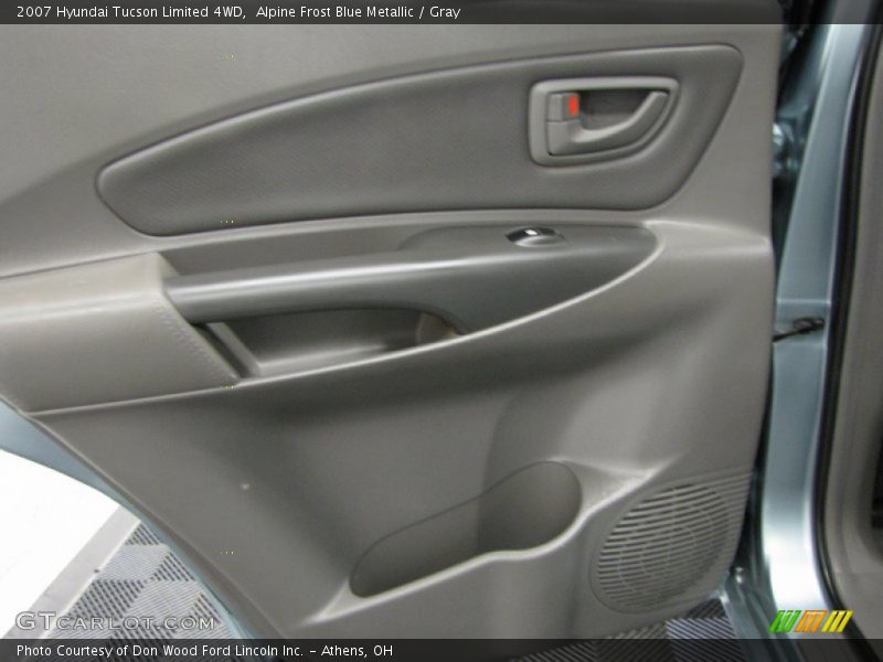 Alpine Frost Blue Metallic / Gray 2007 Hyundai Tucson Limited 4WD