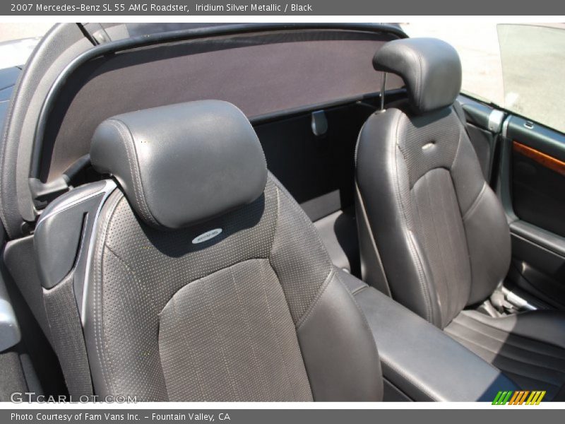 Iridium Silver Metallic / Black 2007 Mercedes-Benz SL 55 AMG Roadster