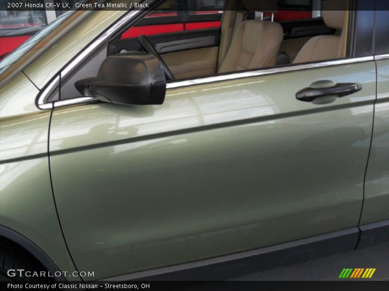 Green Tea Metallic / Black 2007 Honda CR-V LX
