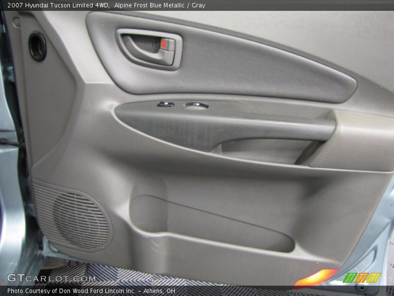 Alpine Frost Blue Metallic / Gray 2007 Hyundai Tucson Limited 4WD