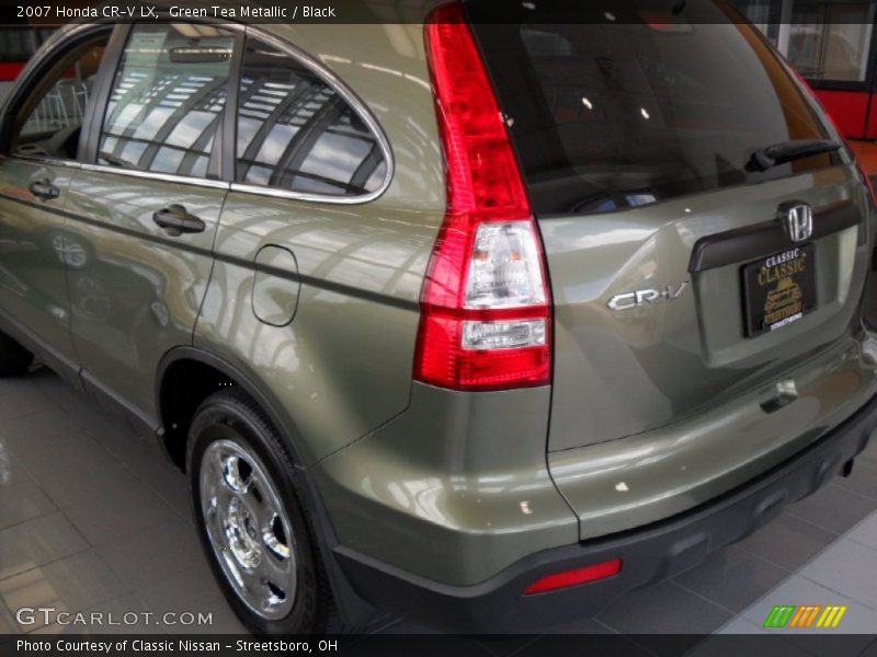 Green Tea Metallic / Black 2007 Honda CR-V LX