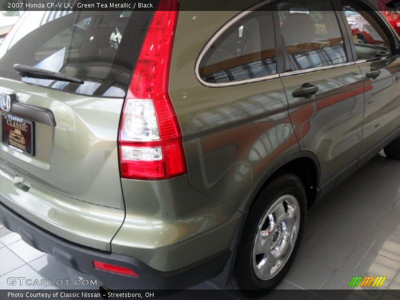 Green Tea Metallic / Black 2007 Honda CR-V LX