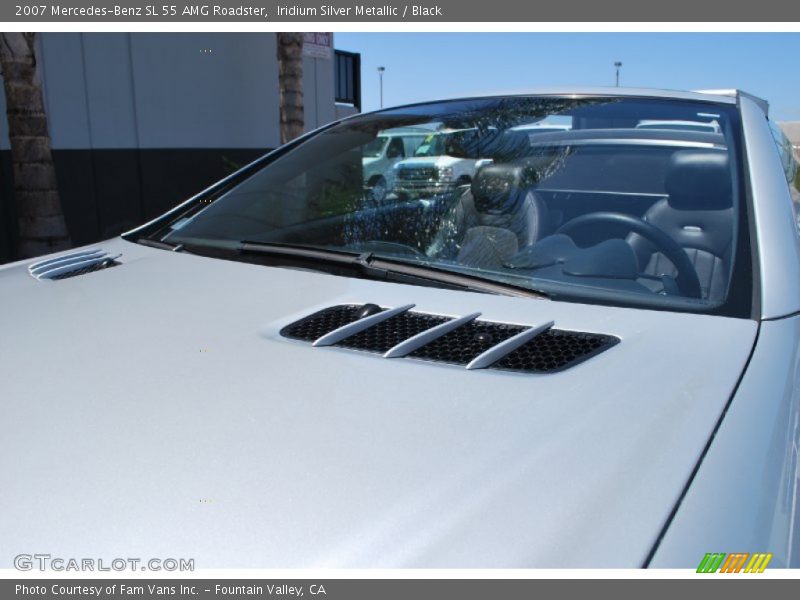Iridium Silver Metallic / Black 2007 Mercedes-Benz SL 55 AMG Roadster