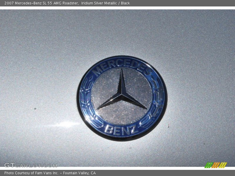 Iridium Silver Metallic / Black 2007 Mercedes-Benz SL 55 AMG Roadster