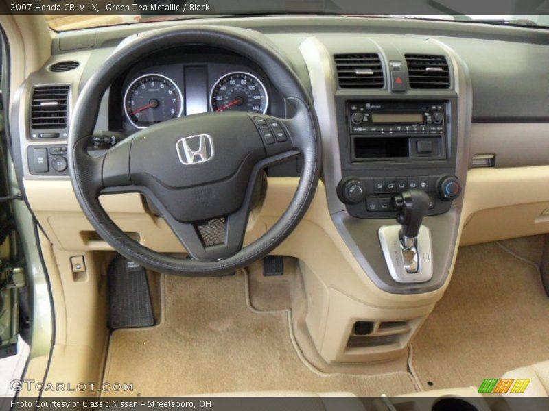 Green Tea Metallic / Black 2007 Honda CR-V LX