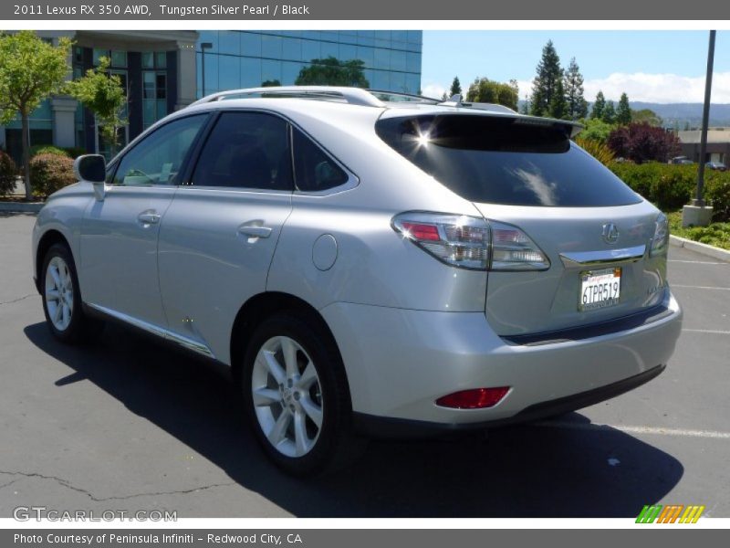 Tungsten Silver Pearl / Black 2011 Lexus RX 350 AWD