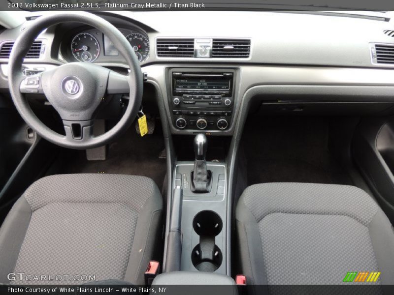 Platinum Gray Metallic / Titan Black 2012 Volkswagen Passat 2.5L S