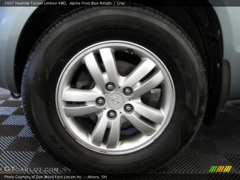 Alpine Frost Blue Metallic / Gray 2007 Hyundai Tucson Limited 4WD