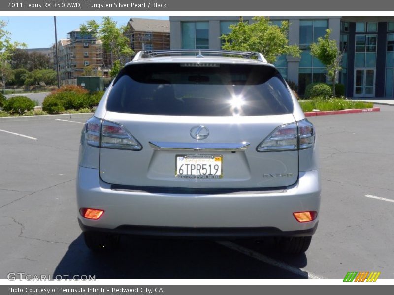 Tungsten Silver Pearl / Black 2011 Lexus RX 350 AWD