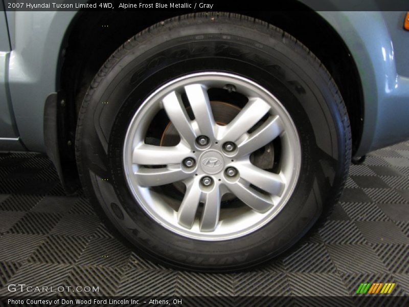 Alpine Frost Blue Metallic / Gray 2007 Hyundai Tucson Limited 4WD
