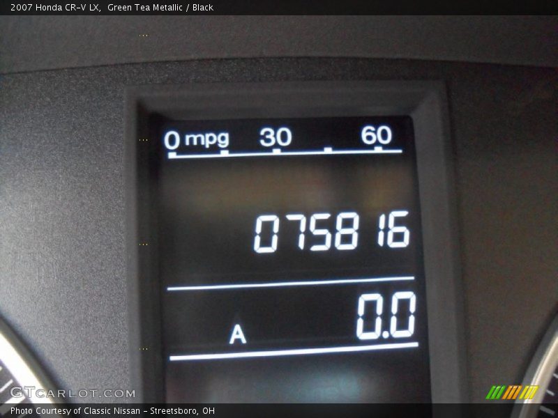 Green Tea Metallic / Black 2007 Honda CR-V LX