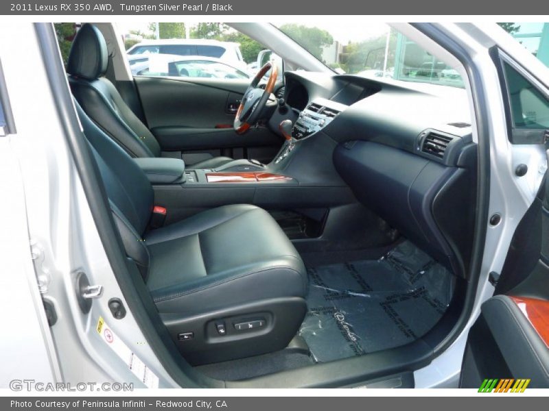 Tungsten Silver Pearl / Black 2011 Lexus RX 350 AWD