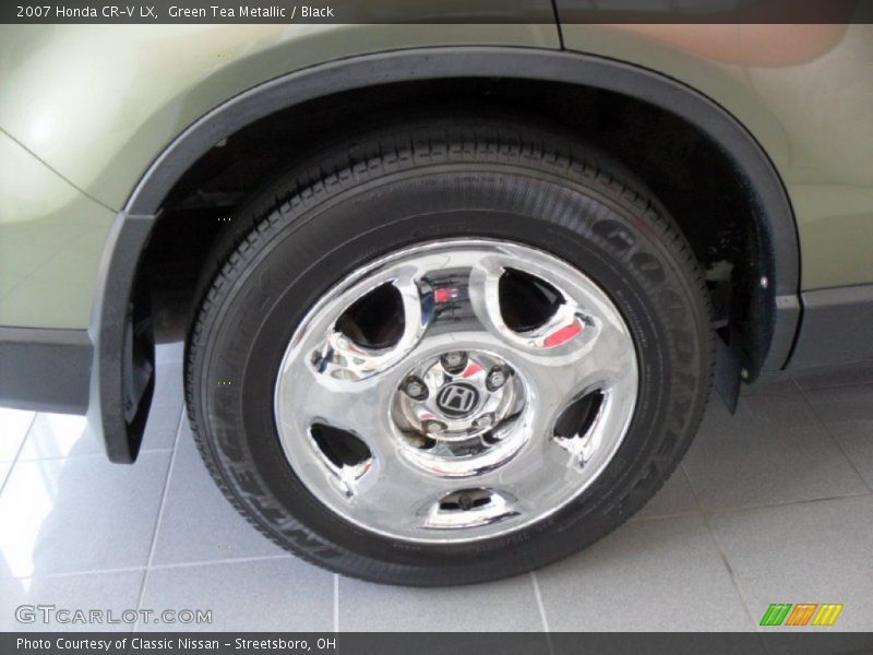 Green Tea Metallic / Black 2007 Honda CR-V LX