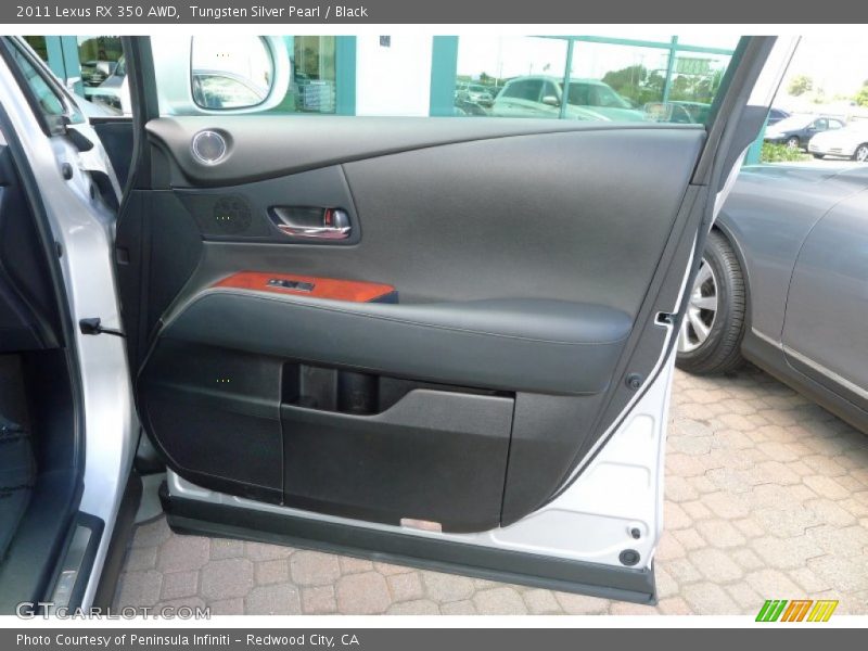 Tungsten Silver Pearl / Black 2011 Lexus RX 350 AWD