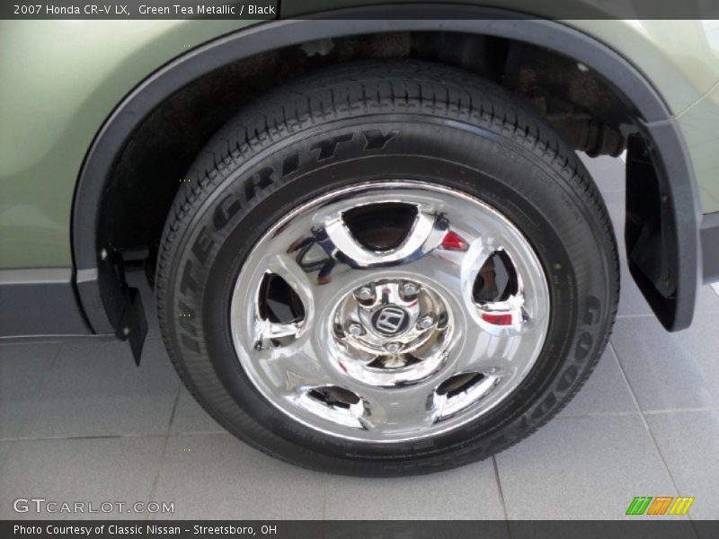 Green Tea Metallic / Black 2007 Honda CR-V LX