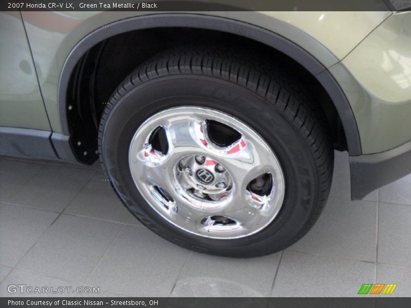 Green Tea Metallic / Black 2007 Honda CR-V LX