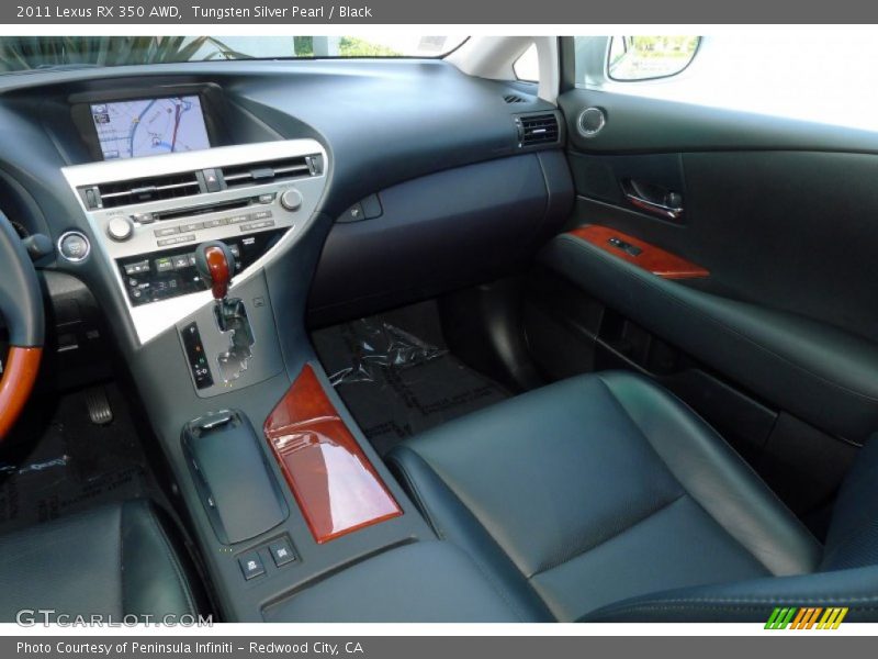 Tungsten Silver Pearl / Black 2011 Lexus RX 350 AWD