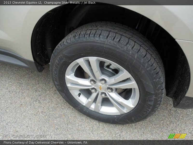 Champagne Silver Metallic / Jet Black 2013 Chevrolet Equinox LS