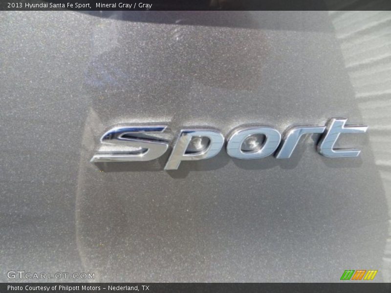 Mineral Gray / Gray 2013 Hyundai Santa Fe Sport