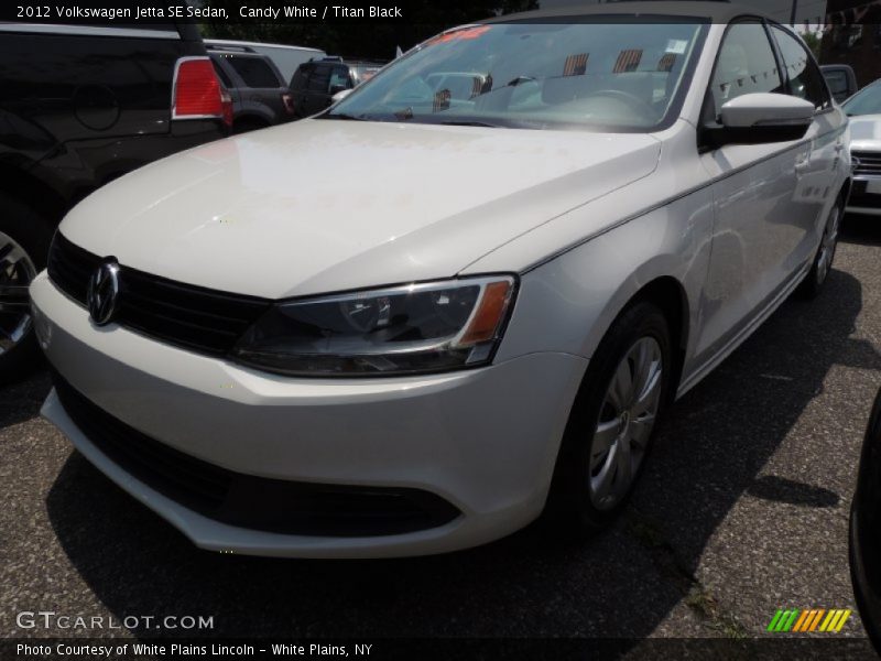 Candy White / Titan Black 2012 Volkswagen Jetta SE Sedan
