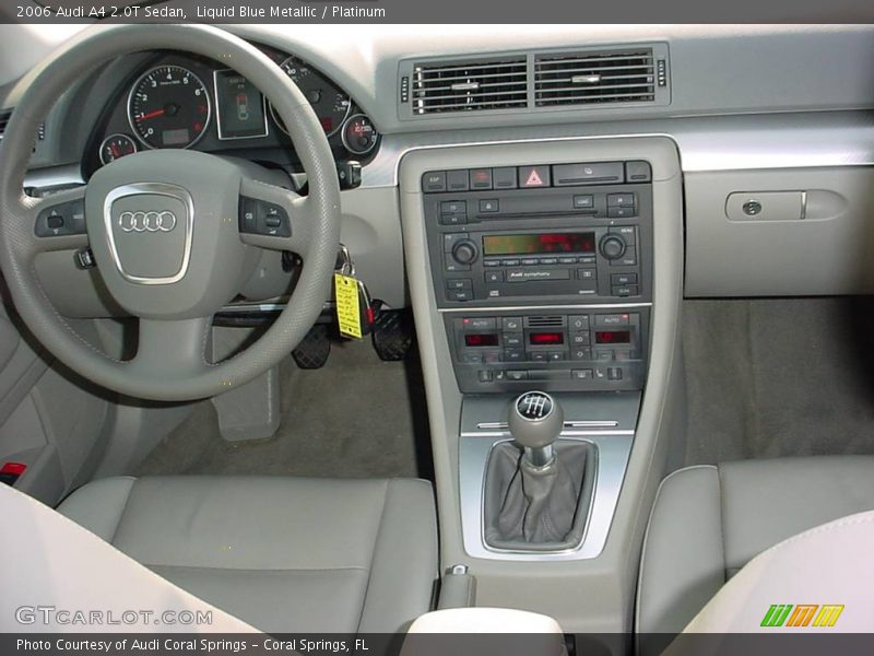 Liquid Blue Metallic / Platinum 2006 Audi A4 2.0T Sedan