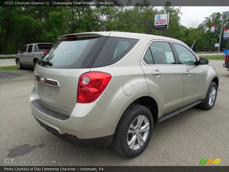 Champagne Silver Metallic / Jet Black 2013 Chevrolet Equinox LS