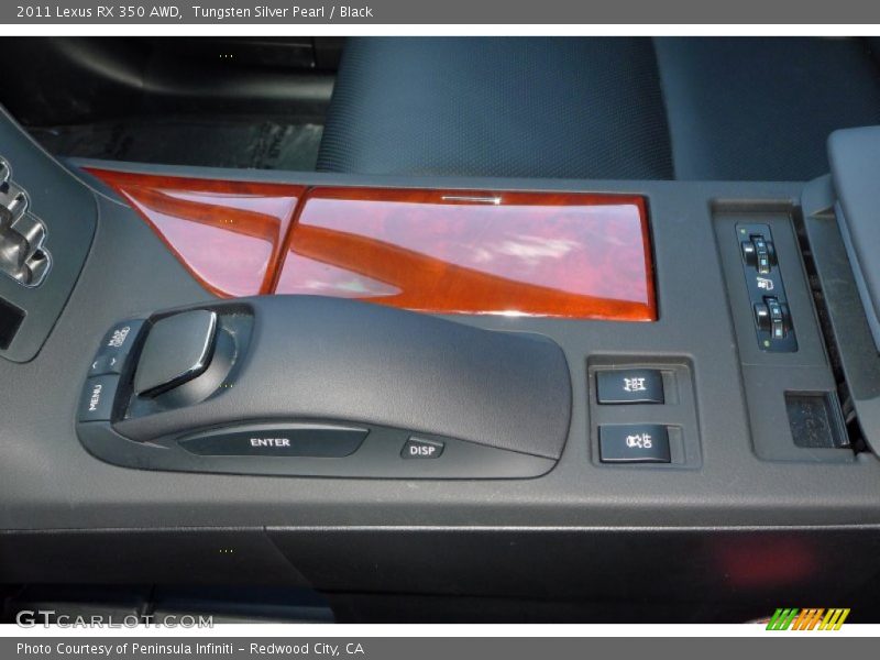 Tungsten Silver Pearl / Black 2011 Lexus RX 350 AWD