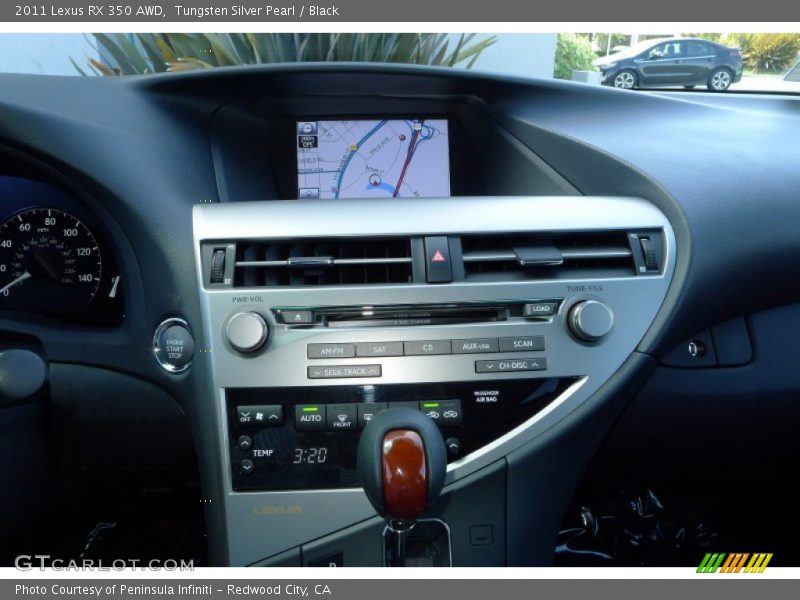 Tungsten Silver Pearl / Black 2011 Lexus RX 350 AWD