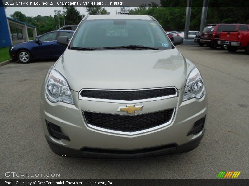 Champagne Silver Metallic / Jet Black 2013 Chevrolet Equinox LS