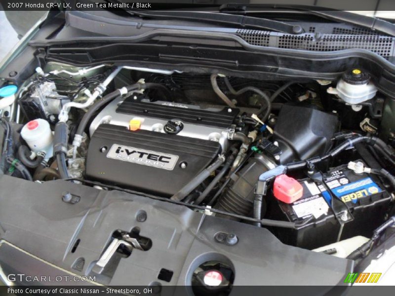 Green Tea Metallic / Black 2007 Honda CR-V LX